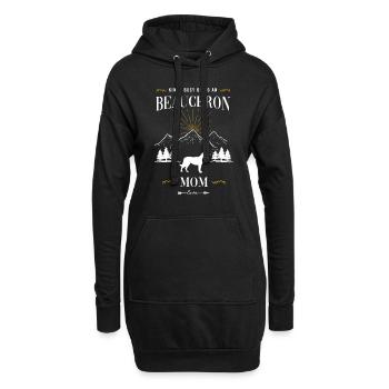 Beauceron - Hoodie-Kleid - Schwarz - Vorne