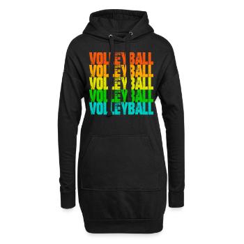 Club sportif Cadeau Volleyball - Sweat-shirt à capuche long Femme - noir - Devant