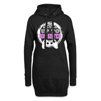 Sister Gaming Retro Gift Idea - Hoodie Dress - black - Front
