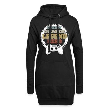 Daddy Gaming Retro Geschenkidee - Hoodie-Kleid - Schwarz - Vorne