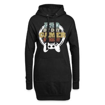 Daddy Gaming Retro Gift Idea - Hoodie Dress - black - Front