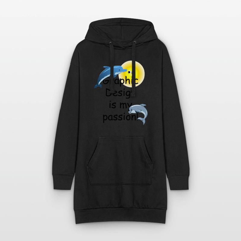 Drôle de conception graphique de mème, la conception graphique est mon Sweat-shirt à capuche long Femme