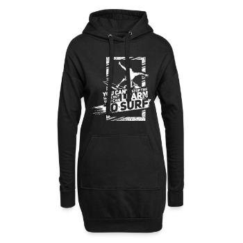 Cadeau de surf rétro vintage pour les surfeurs - Sweat-shirt à capuche long Femme - noir - Devant