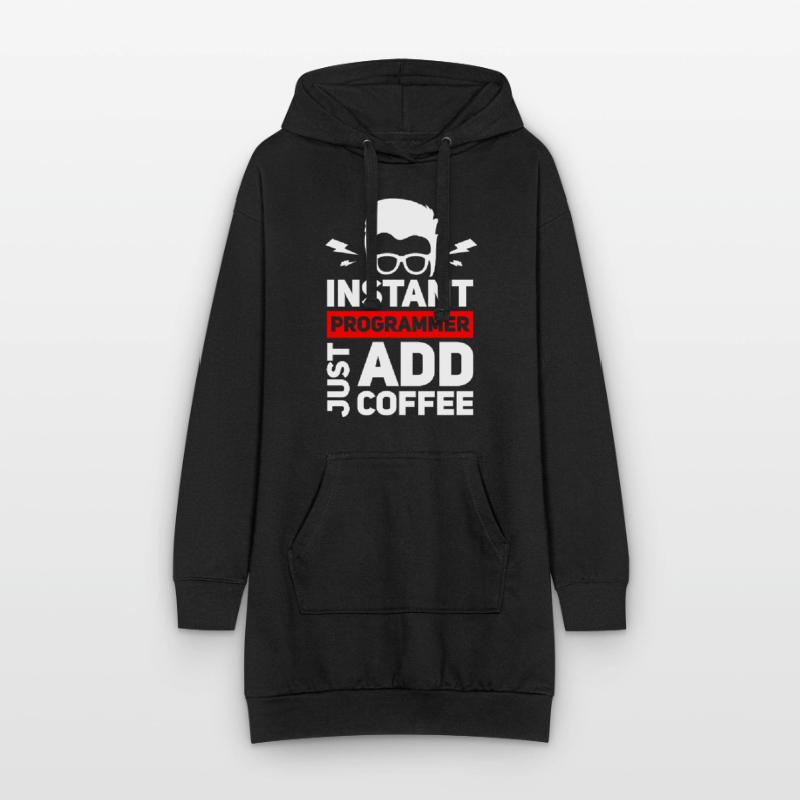 Lustiger Programmierer-Kaffee für Coder Hoodie-Kleid