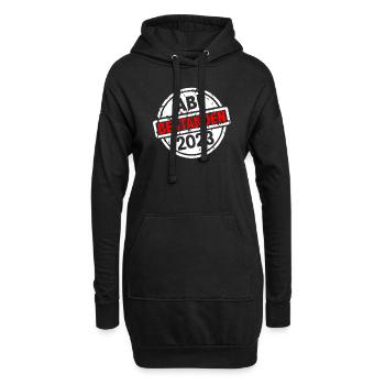 Abitur 2023 - Bestanden - Abi 23 - Abschluss - Hoodie-Kleid - Schwarz - Vorne