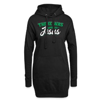 Il y avait Jésus - Sweat-shirt à capuche long Femme - noir - Devant