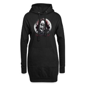 Violoncelliste, violoncelliste-musicien, musique de collo - Sweat-shirt à capuche long Femme - noir - Devant