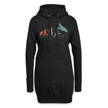 Planche de wingfoil Surfer Wingfoil Vintage - Sweat-shirt à capuche long Femme - noir - Devant