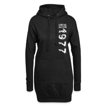1977 Geburtstag Geschenkidee Vintage Edition - Hoodie-Kleid - Schwarz - Vorne