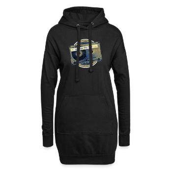 Dortmunder Discothek 80er 90er Wave-Musik Orpheum - Hoodie-Kleid - Schwarz - Vorne