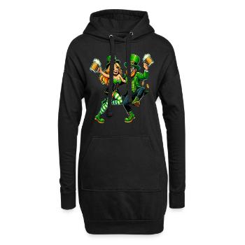 Couple dansant - Sweat-shirt à capuche long Femme - noir - Devant