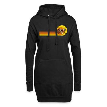 Billardtisch Billard Pool Vintage 70er 80er - Hoodie-Kleid - Schwarz - Vorne