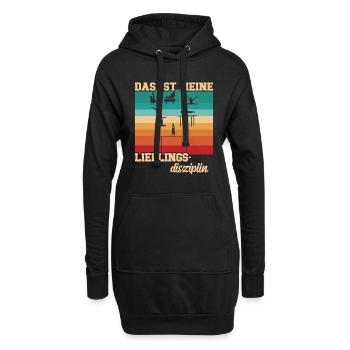Bodenturnen Gymnastik Kunstturnen - Hoodie-Kleid - Schwarz - Vorne