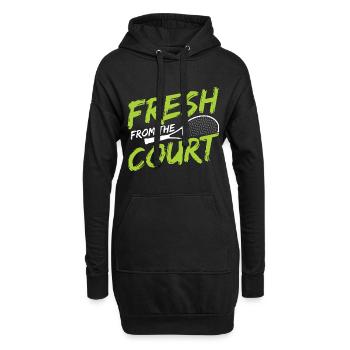 Tennisplatz Spruch Für Tennis - Hoodie-Kleid - Schwarz - Vorne