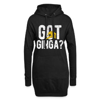 Capoeira - Hoodie-Kleid - Schwarz - Vorne
