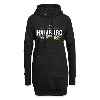 Hambourg - Sweat-shirt à capuche long Femme - noir - Devant