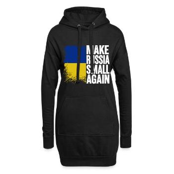 Make russia small again - Hoodie-Kleid - Schwarz - Vorne