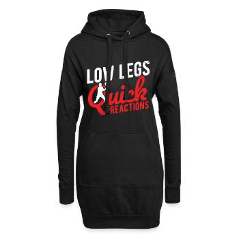 Tennisplatz Spruch Für Tennis - Hoodie-Kleid - Schwarz - Vorne