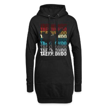 Taekwondo Taekwondo Für Kampfsportler - Hoodie-Kleid - Schwarz - Vorne