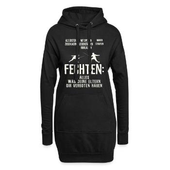 Fechten Fechten - Hoodie-Kleid - Schwarz - Vorne