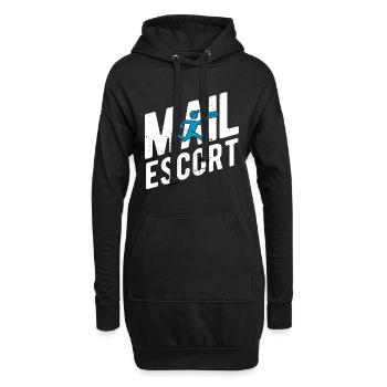 Briefträger Und Paket-Zusteller Für Postboten - Hoodie-Kleid - Schwarz - Vorne