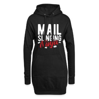 Briefträger Und Paket-Zusteller Für Postboten - Hoodie-Kleid - Schwarz - Vorne