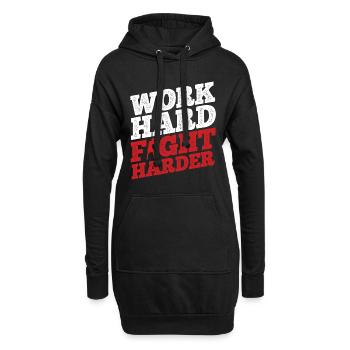 Boxsport Boxing - Hoodie-Kleid - Schwarz - Vorne