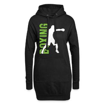 Boxsport Boxing - Hoodie-Kleid - Schwarz - Vorne