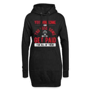 Richter Jurist Anwalt - Hoodie-Kleid - Schwarz - Vorne