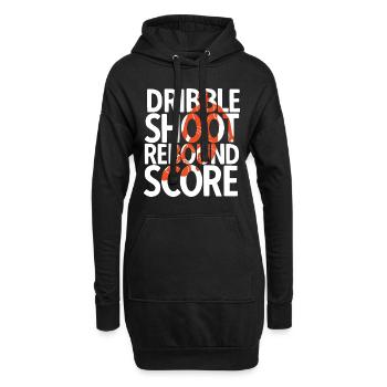 Basketball - Hoodie-Kleid - Schwarz - Vorne