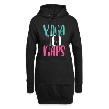 Yogalehrer Spruch Für Yogi Yoga - Hoodie-Kleid - Schwarz - Vorne