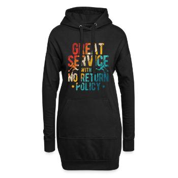 Tennisplatz Spruch Für Tennis - Hoodie-Kleid - Schwarz - Vorne