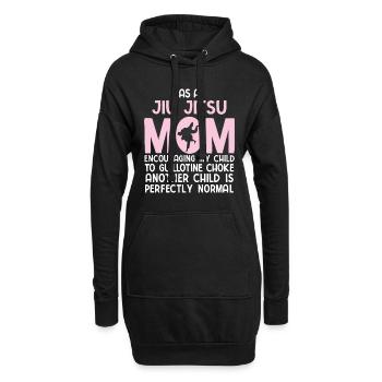 BJJ Jiu Jitsu - Hoodie-Kleid - Schwarz - Vorne