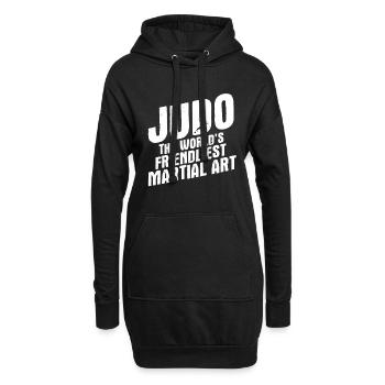 Japanischer Kampfsport Judo - Hoodie-Kleid - Schwarz - Vorne