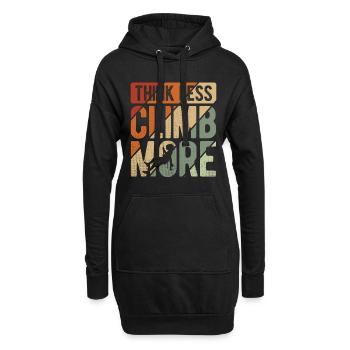 Klettern Bouldern - Hoodie-Kleid - Schwarz - Vorne