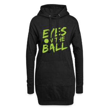 Tennisplatz Spruch Für Tennis - Hoodie-Kleid - Schwarz - Vorne