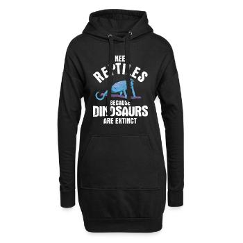 Eidechsen Für Besitzer Von Reptilien - Hoodie-Kleid - Schwarz - Vorne