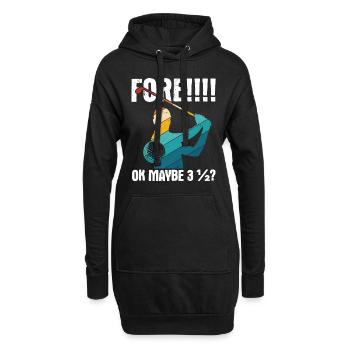 Golfplatz zum Golfen Golf - Hoodie-Kleid - Schwarz - Vorne