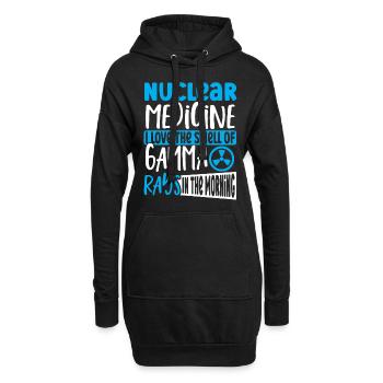 Nuklearmedizin Ich liebe den Geruch von - Hoodie-Kleid - Schwarz - Vorne