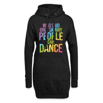 Breakdancing Tanzen für Tänzer - Hoodie-Kleid - Schwarz - Vorne