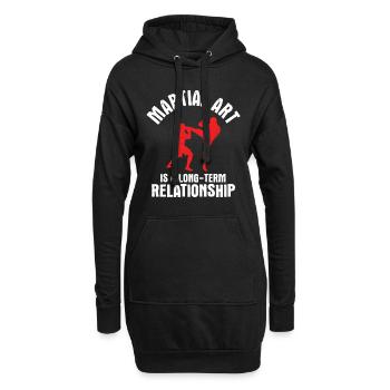 Mixed Martial Arts MMA - Hoodie-Kleid - Schwarz - Vorne