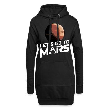Mars Planète Planète Système Solaire - Sweat-shirt à capuche long Femme - noir - Devant