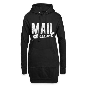 Briefträger Und Paket-Zusteller Für Postboten - Hoodie-Kleid - Schwarz - Vorne