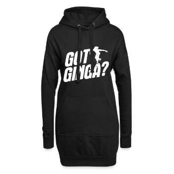 Capoeira - Hoodie-Kleid - Schwarz - Vorne