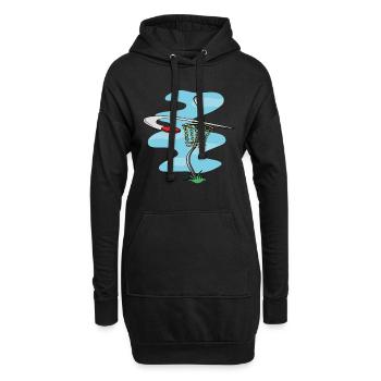 DiscGolf - Hoodie-Kleid - Schwarz - Vorne