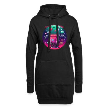 Délice galactique du boba - Sweat-shirt à capuche long Femme - noir - Devant