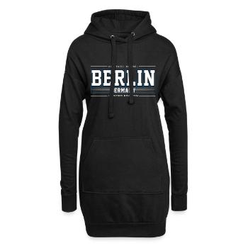 Berlin - Hoodie-Kleid - Schwarz - Vorne