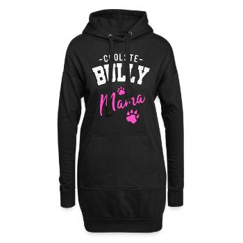 Coolste Bully Mama Bulldogge Frauchen Geschenk - Hoodie-Kleid - Schwarz - Vorne