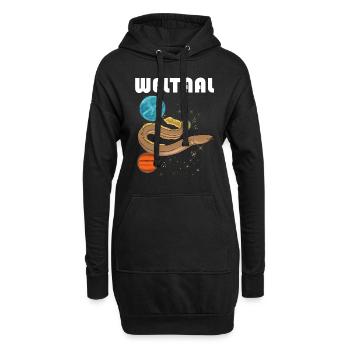 Weltaal Aal Angler - Hoodie-Kleid - Schwarz - Vorne
