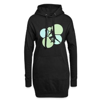 Volley-ball, beach-volley, dragage - Sweat-shirt à capuche long Femme - noir - Devant